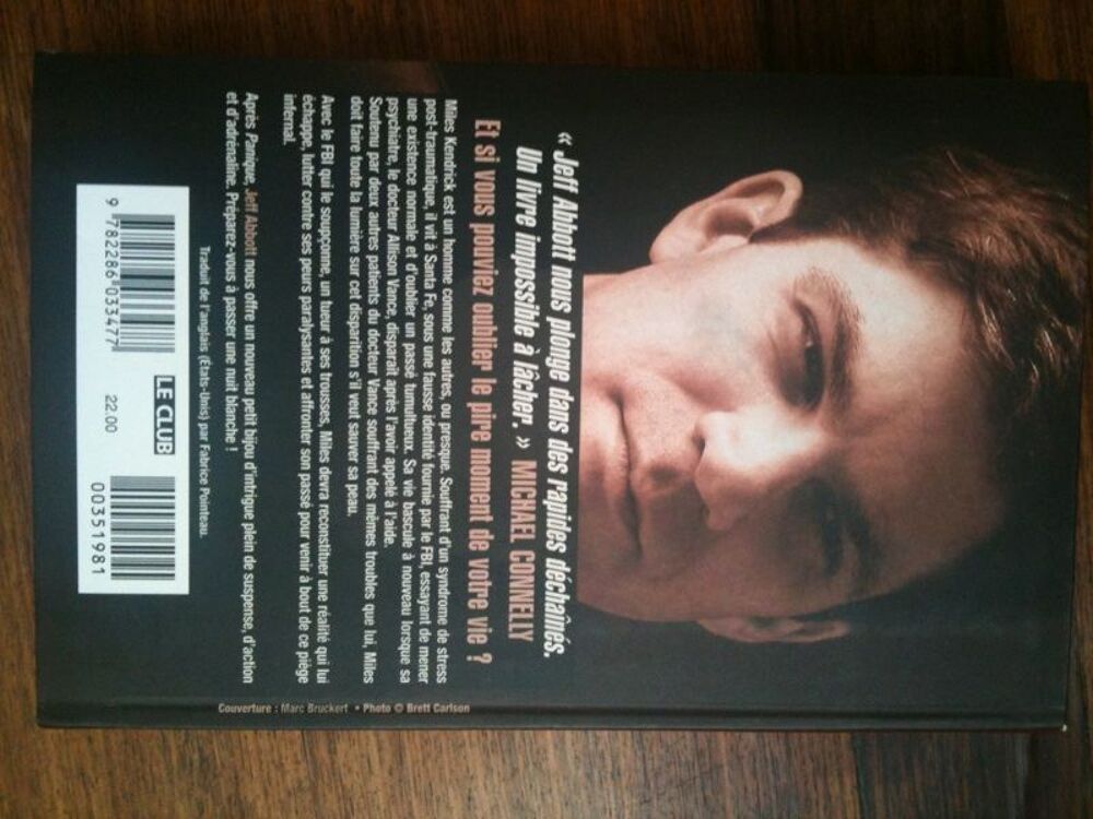 Livre "Trauma" (de Jeff Abbott). Livres et BD
