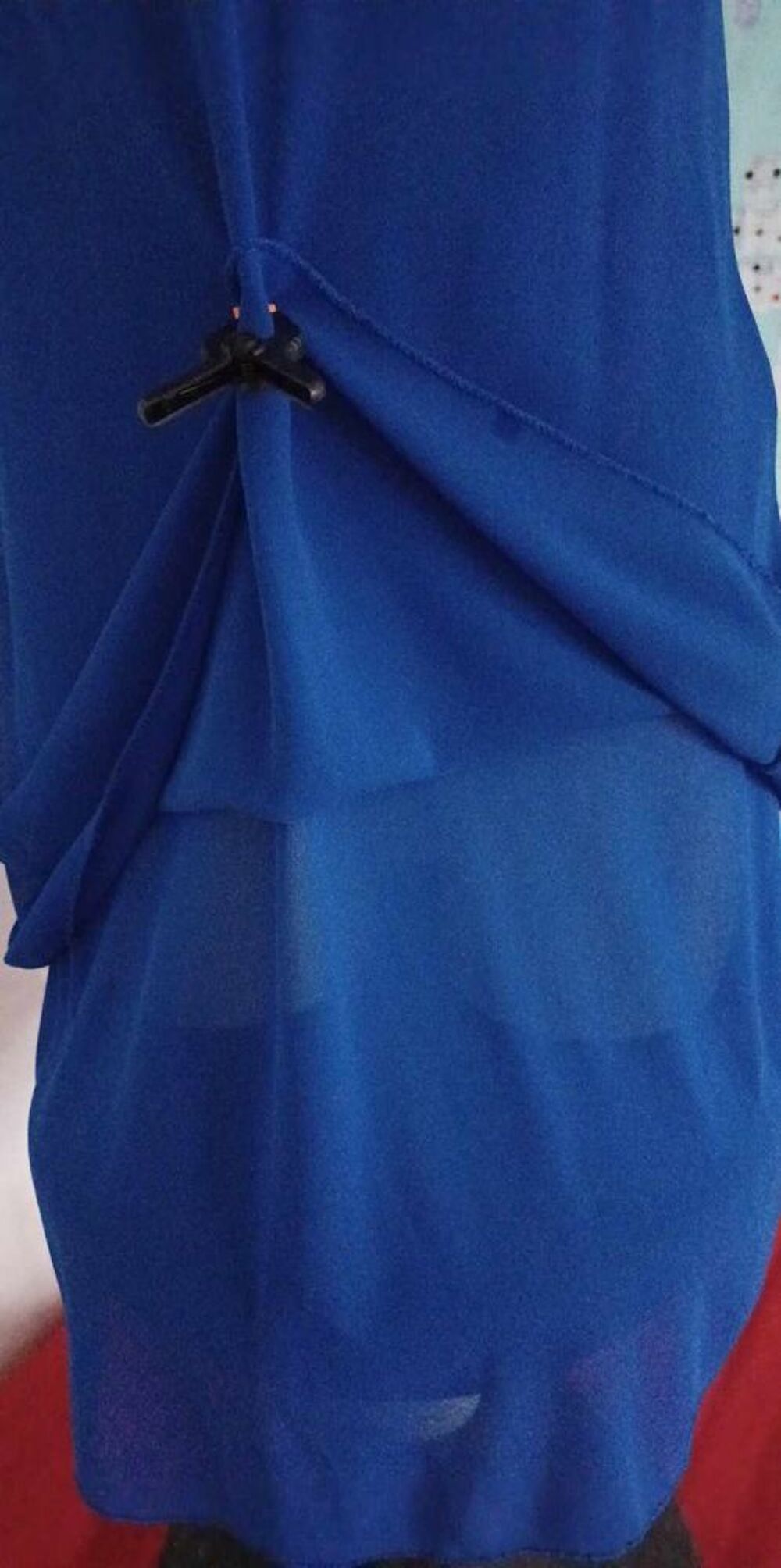 AG-R10 Robe voile bleue cobalt T34/36 Vêtements