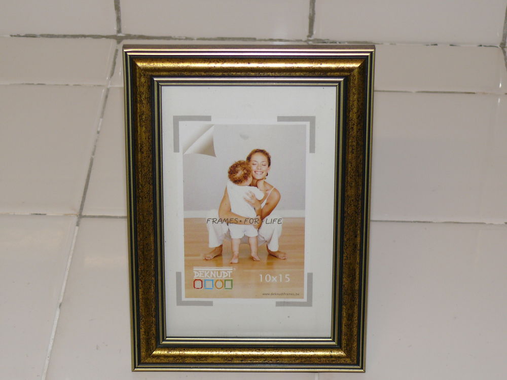 Cadre photo dor&eacute; Décoration