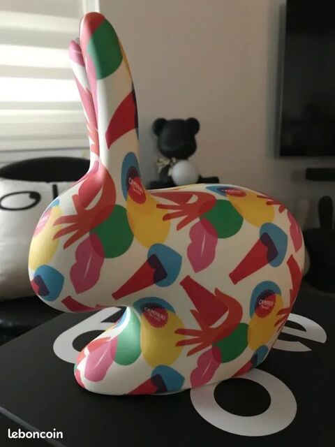 Qeeboo Rabbit XS valeur 245 Euros Edition limit�e Campari 100 Notre Dame De Grace (44)