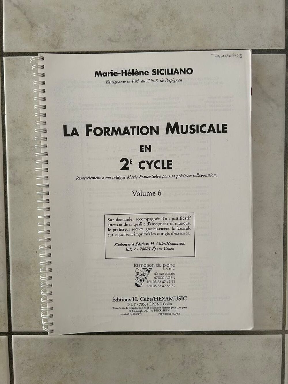 Livres de musique Livres et BD