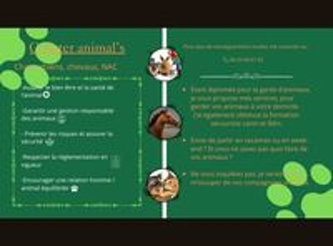   Garde d'animaux à domicile  