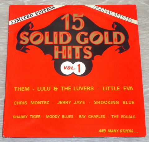 15 SOLID GOLD HITS Vol1-33t SIXTIES-THEM-LITTLE EVA-MOODY BL 6 Roncq (59)