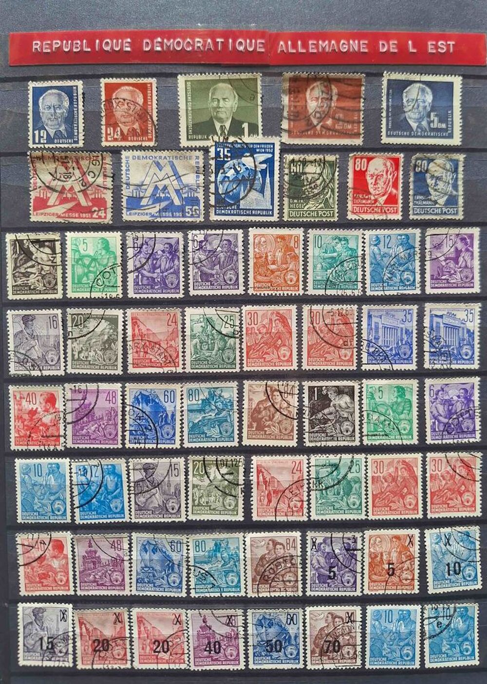 S&eacute;rie de timbres de collection d'Allemagne bis 