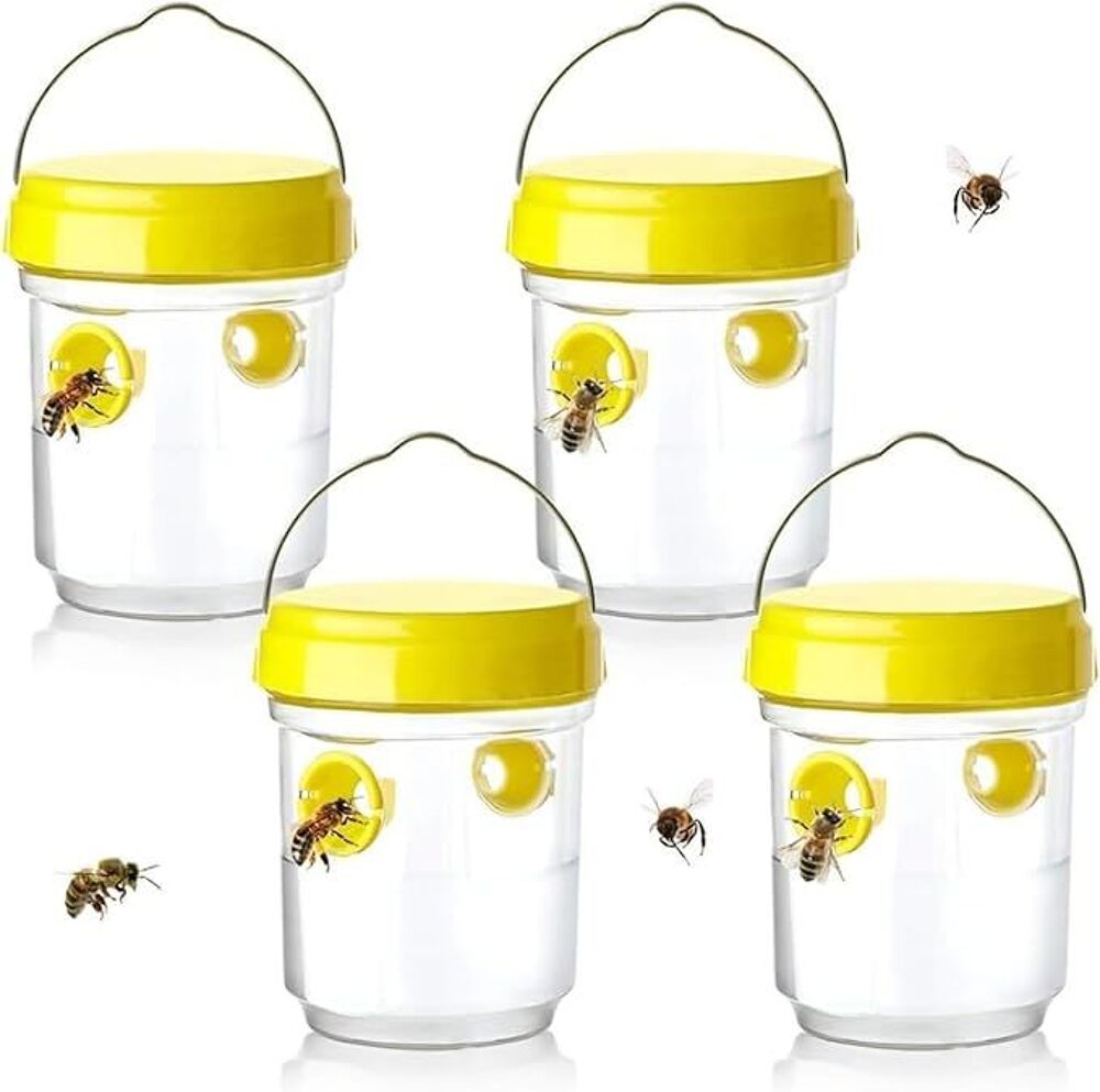 Ensemble de 4 pi&egrave;ges &agrave; gu&ecirc;pes et &agrave; frelons g&eacute;ants asiatiques Jardin