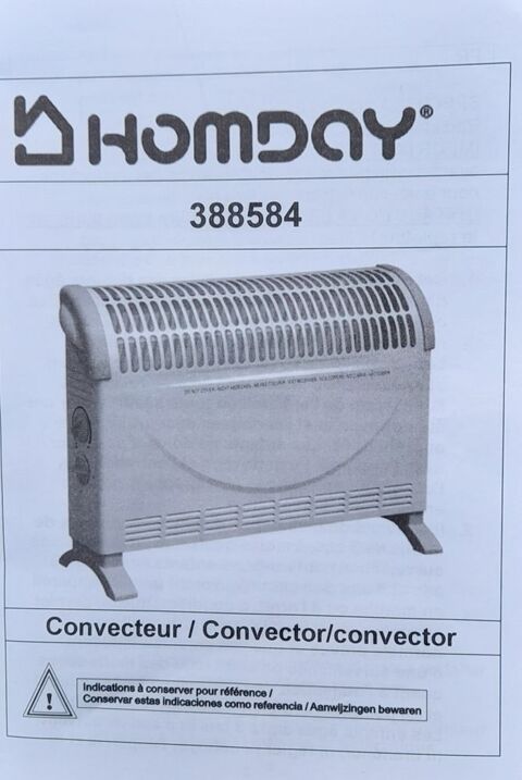 Convecteur 3 positions de chauffe 20 Caveirac (30)