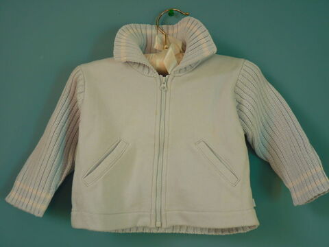 Gilet garon 12 mois jean bourget bleu TBE 10 Brienne-le-Chteau (10)