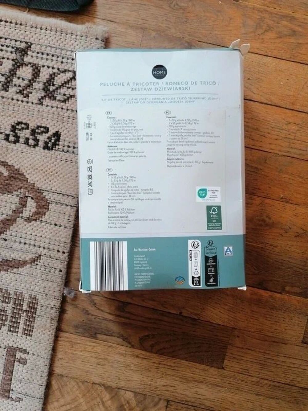 Kit peluche &agrave; tricoter DIY - &Acirc;ne Jos&eacute; Puériculture