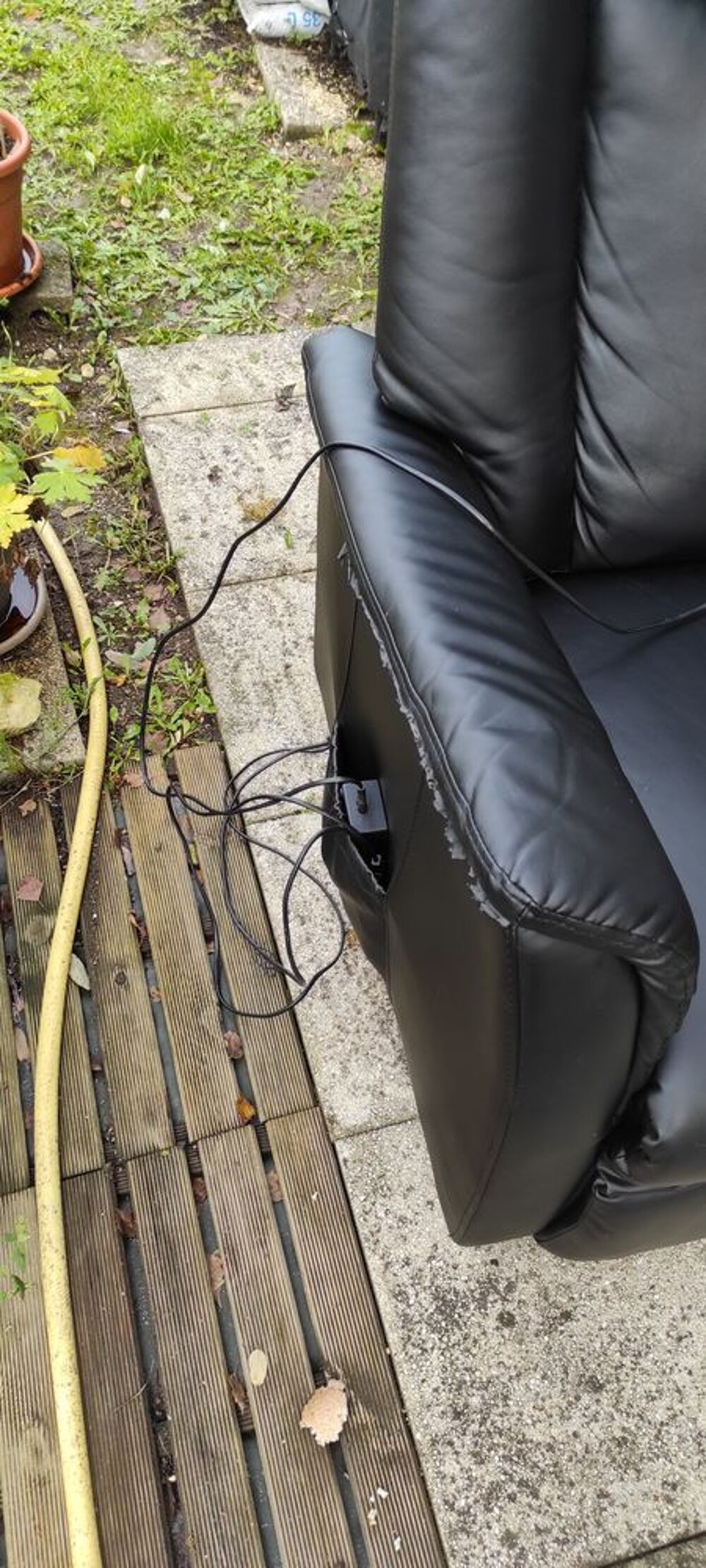 FAUTEUIL RELAX RELEVEUR en simili cuir Meubles