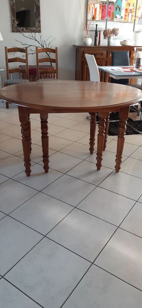table salle  manger + 6 chaises bois massi 1000 Pessac (33)