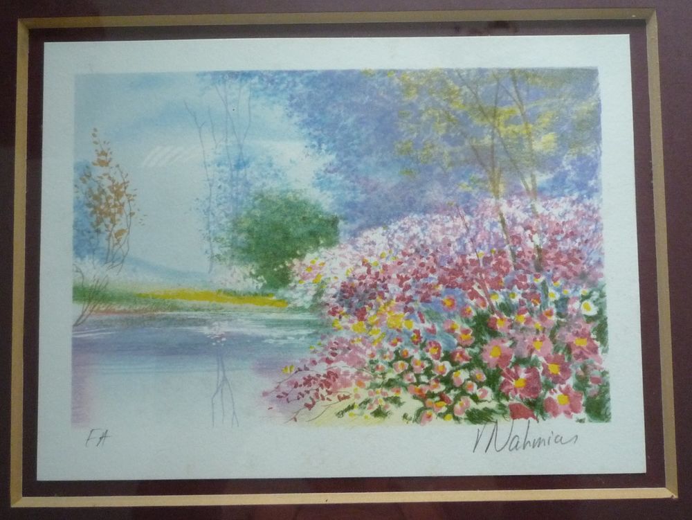 Lithographie Richard Nahmias avec certificat Décoration