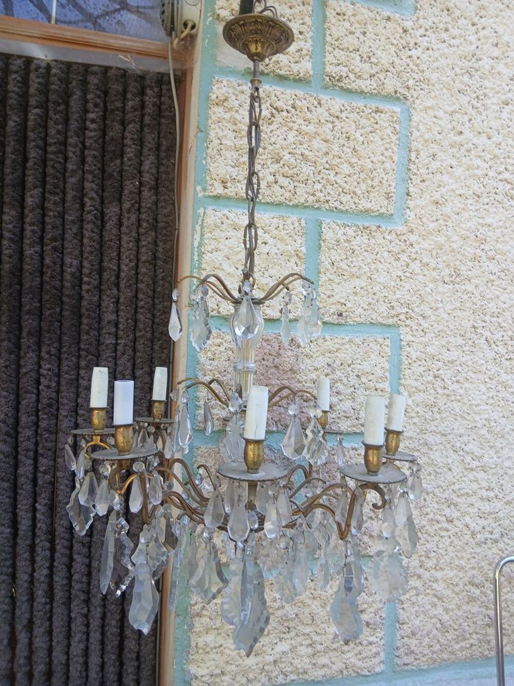 Lustre &agrave; pampilles Décoration