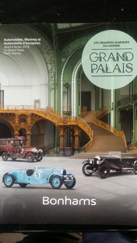 catalogue vente aux enchères Bonhams février 2018 Grand Palais Paris 45 Paris 8 (75)