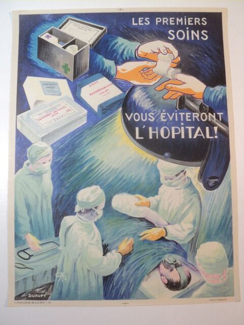 Ancienne Affiche S�curit� SNCF Dessin Durupt 02
35 Loches (37)