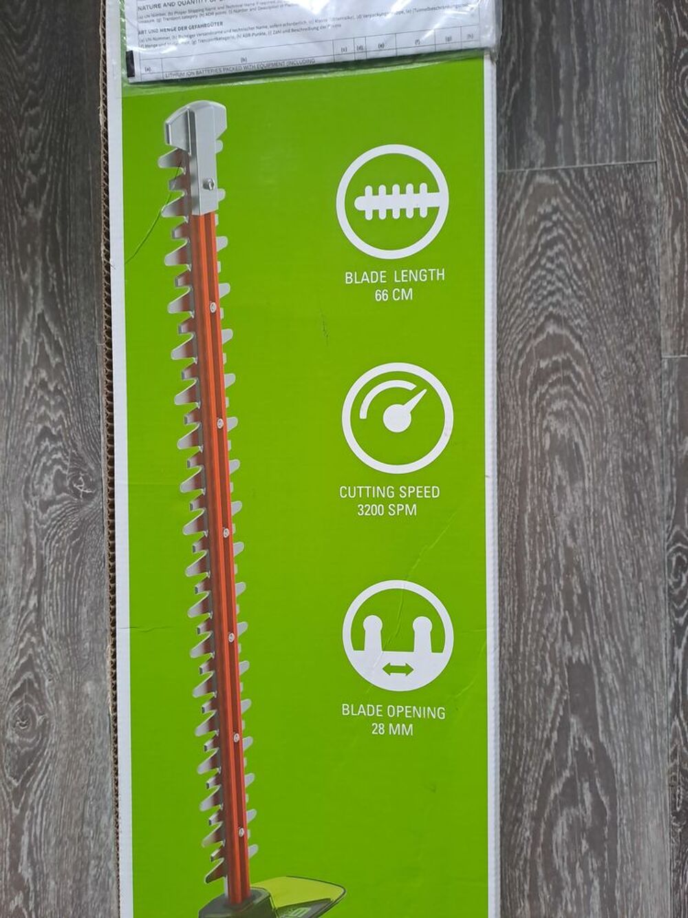 Taille-haies Greenwood 60V ? Neuf sous emballage Jardin