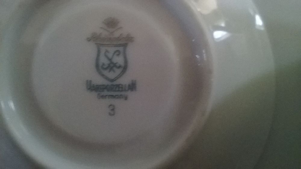 3 tasses + soucoupes hartporzellan germany rheinp Cuisine
