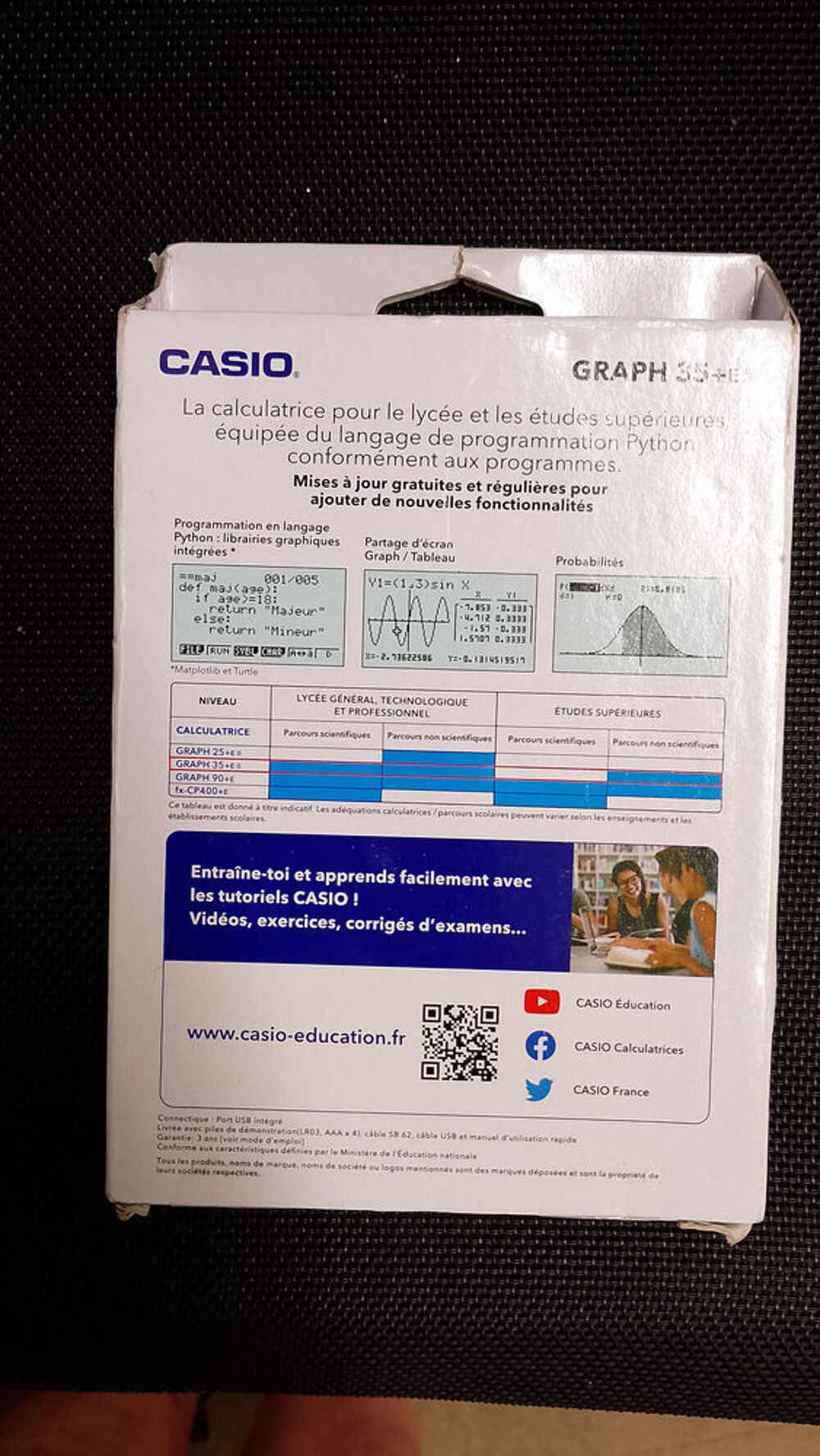 calculatrice NEUVE - Casio Graph 35 +EII Photos/Video/TV