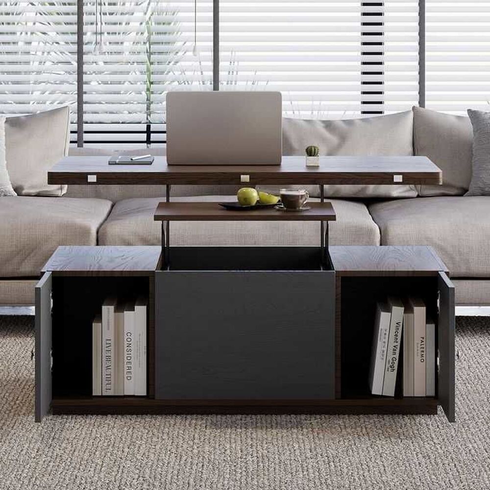 Table Basse Multifonctionnel avec Rangement - Meubles