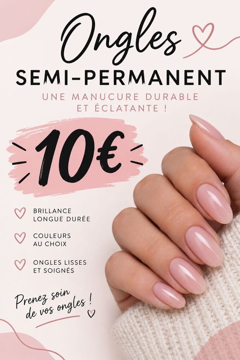   ongle semi permanent 