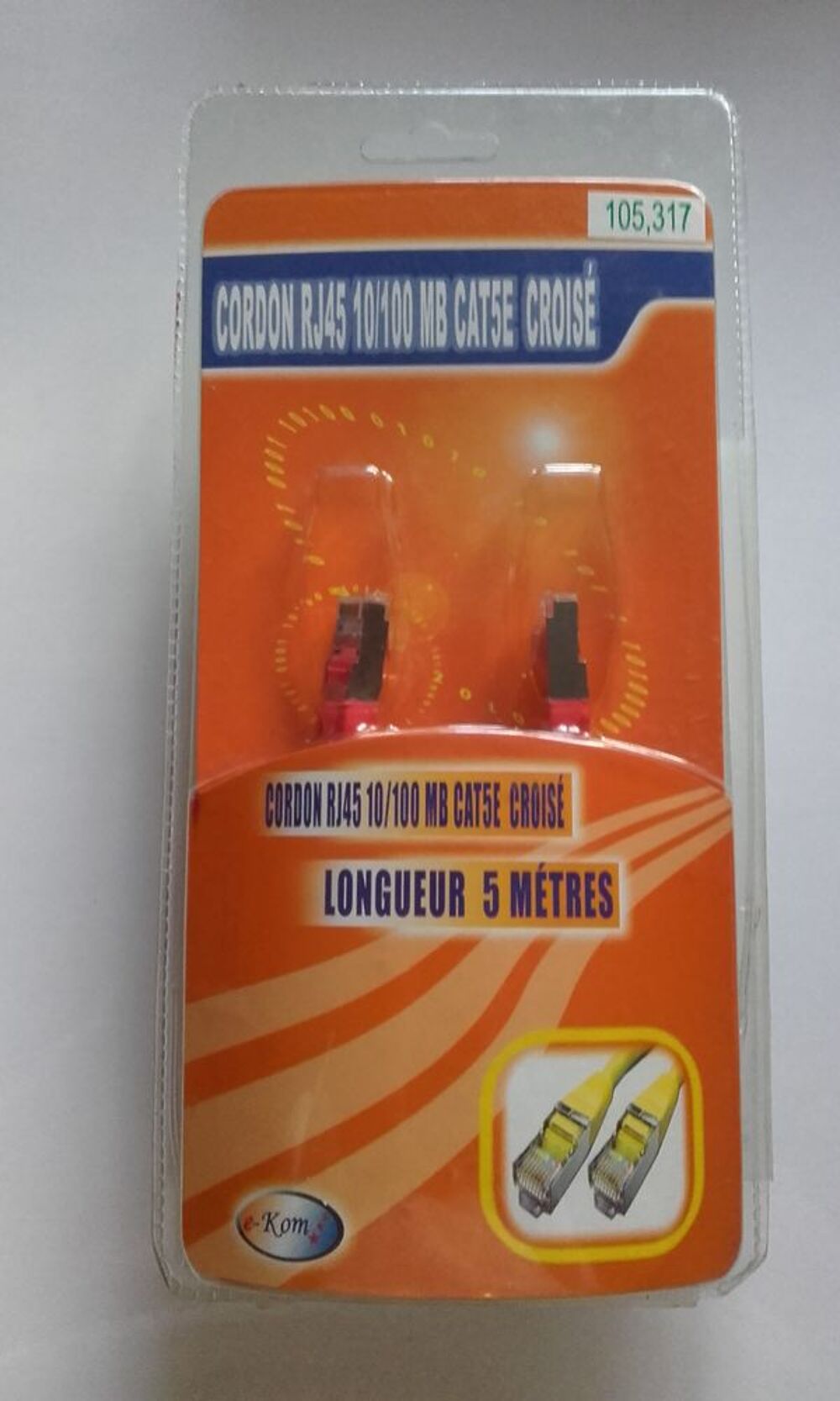 Cable RJ45 crois&eacute; Audio et hifi