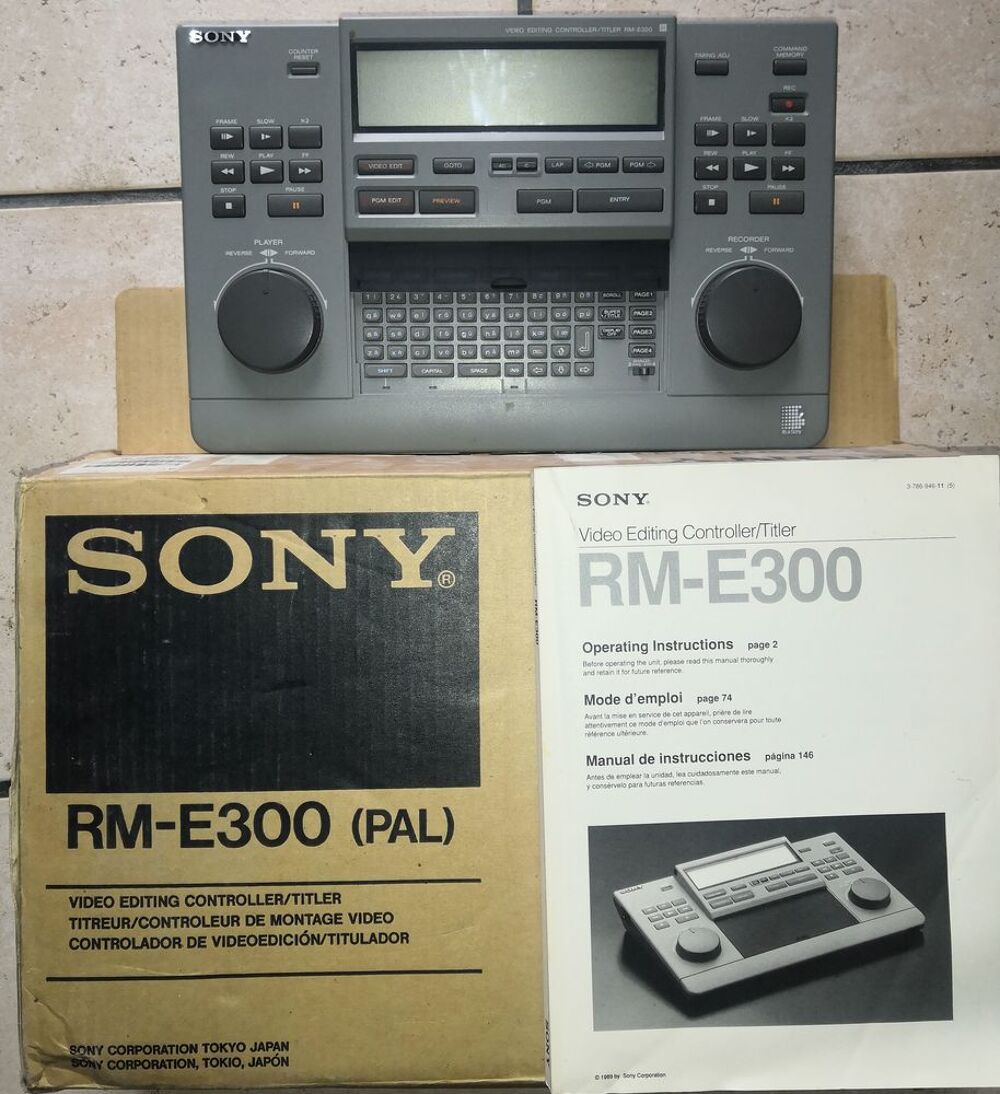 Video Editing - Titreur Sony RM E300 PAL Photos/Video/TV