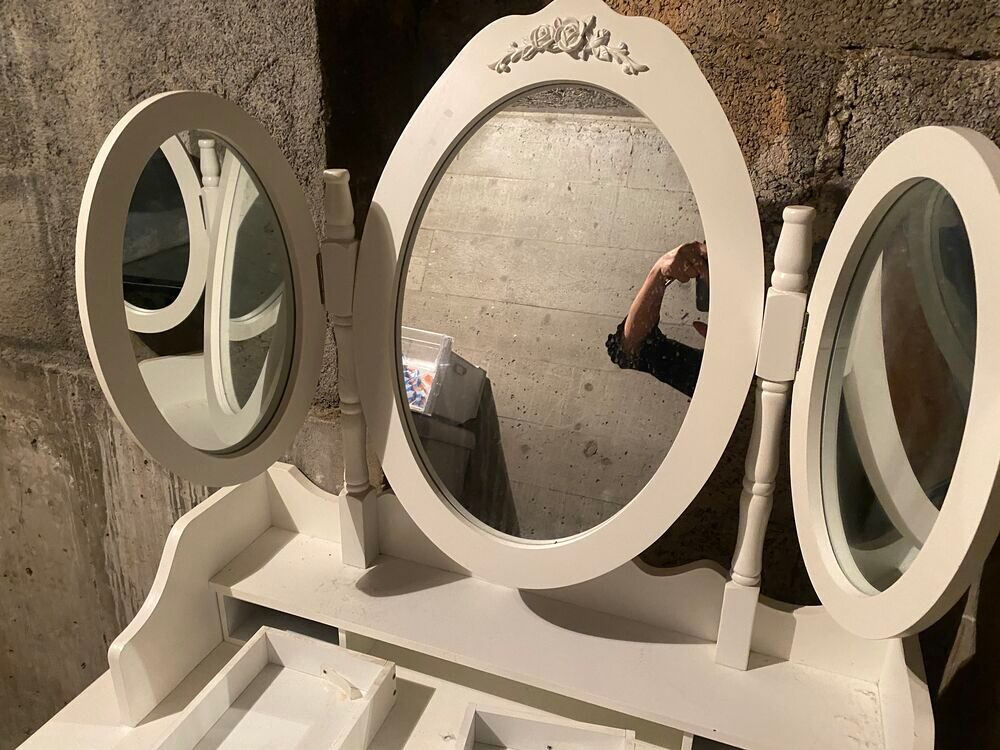 ensemble meuble coiffeuse blanc Meubles