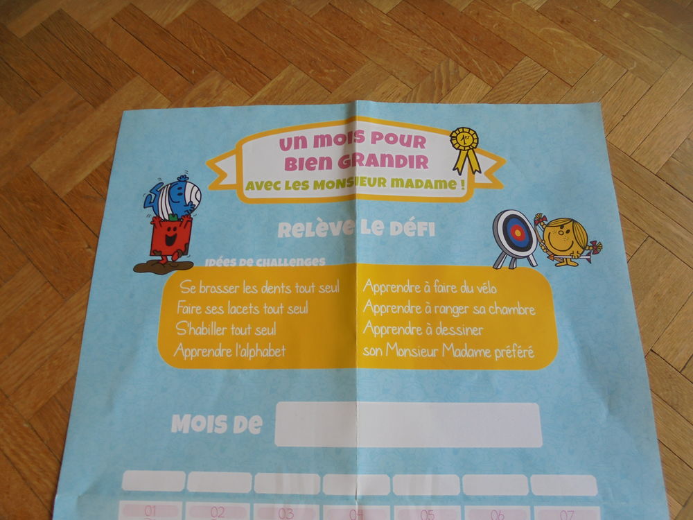 Affiche mensuelle Monsieur Madame (106) Livres et BD