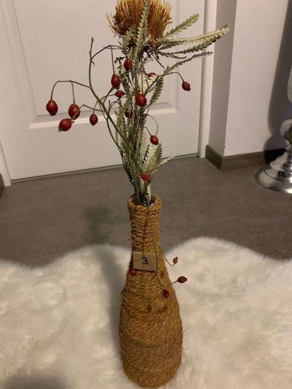 VASE BOUTEILLE EN VERRE Décoration