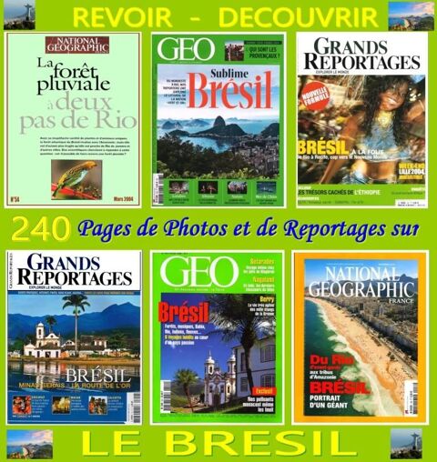 BRESIL - géo - RIO / prixportcompris 18 Lille (59)