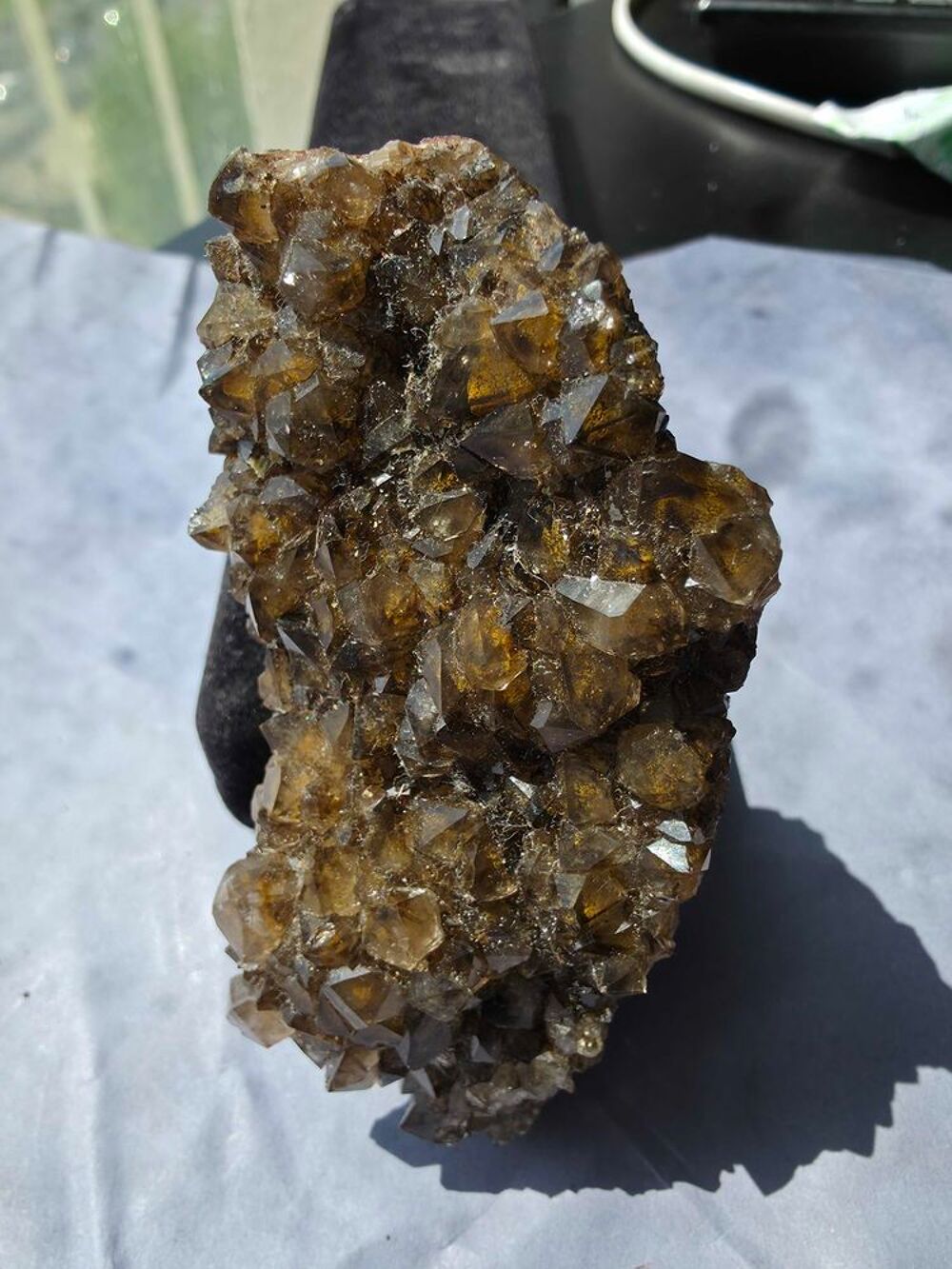Pi&egrave;ce Unique Quartz Fum&eacute; Naturel du Congo-8,4 cm 