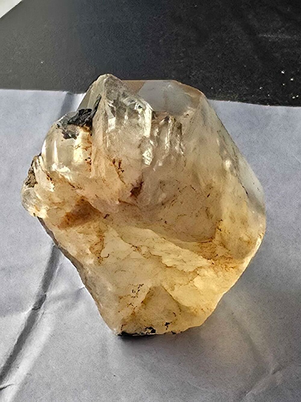 Monocristal Citrine Naturelle du Congo 88g-Pierre de Collection 