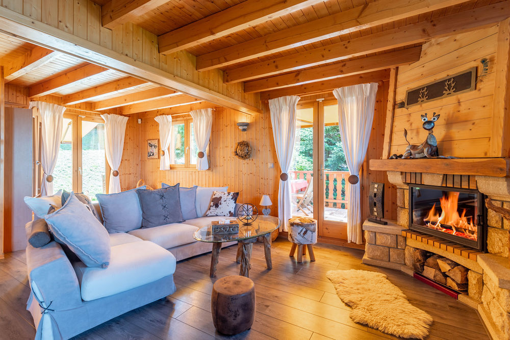   CHALET PANORAMIQUE AVEC SAUNA ENTRE LAC LEMAN ET MONTAGNES   Rhne-Alpes, vian-les-Bains (74500)