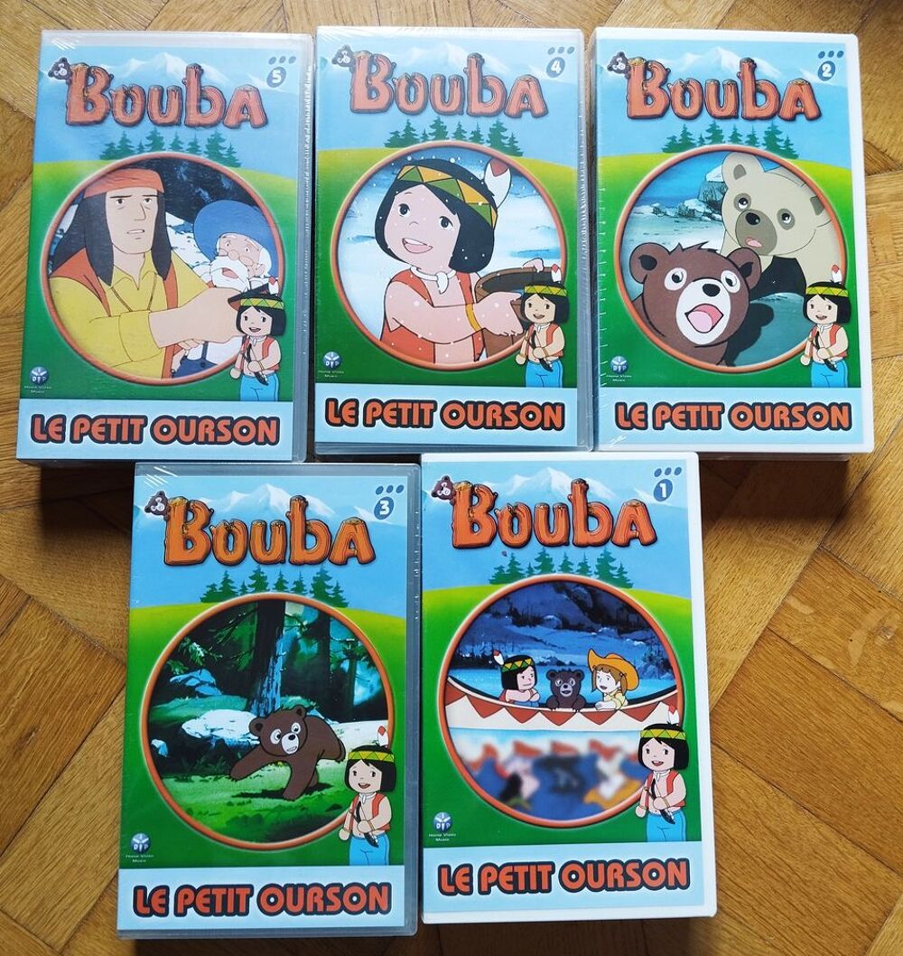 Neuf, coffret VHS 5 k7 Bouba le petit ourson Jeux / jouets