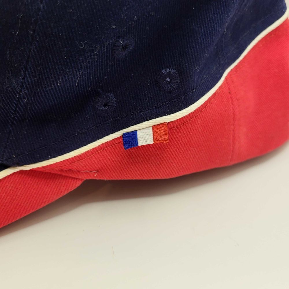 Casquette FFF Equipe de France 2004 Vintage Officielle Bleu Rouge Football Brod&eacute;e Sports