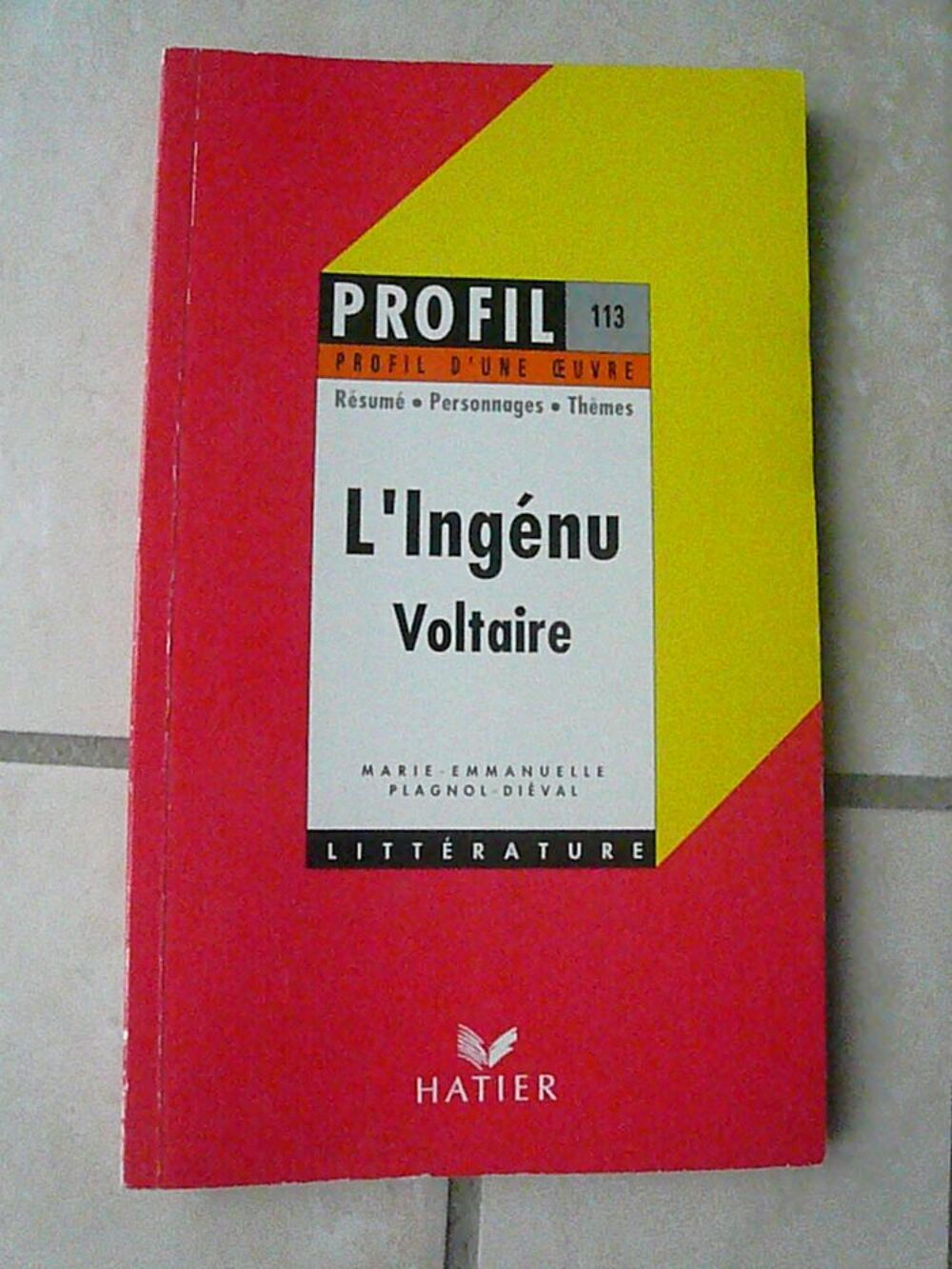 Livre d'analyse d'une ?uvre ? L'Ing&eacute;nu Livres et BD