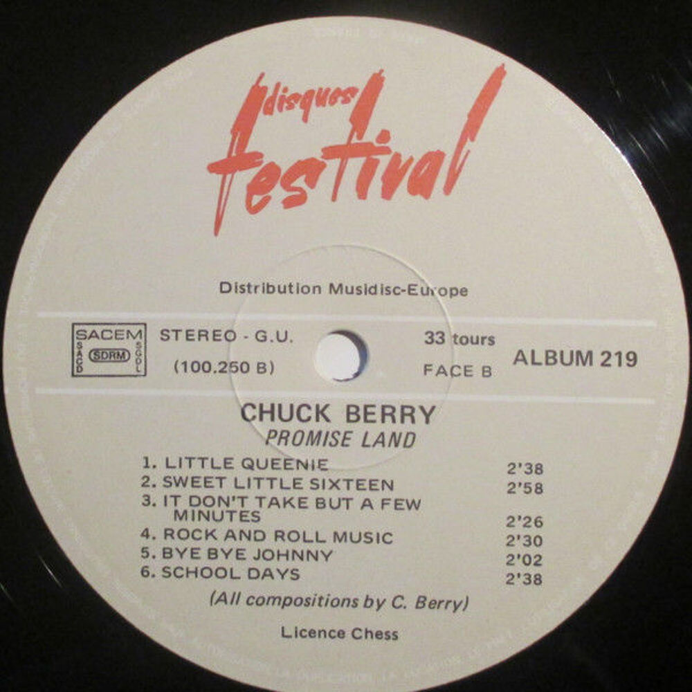 Chuck Berry ? Promised Land ? Vinyle original 1964 CD et vinyles