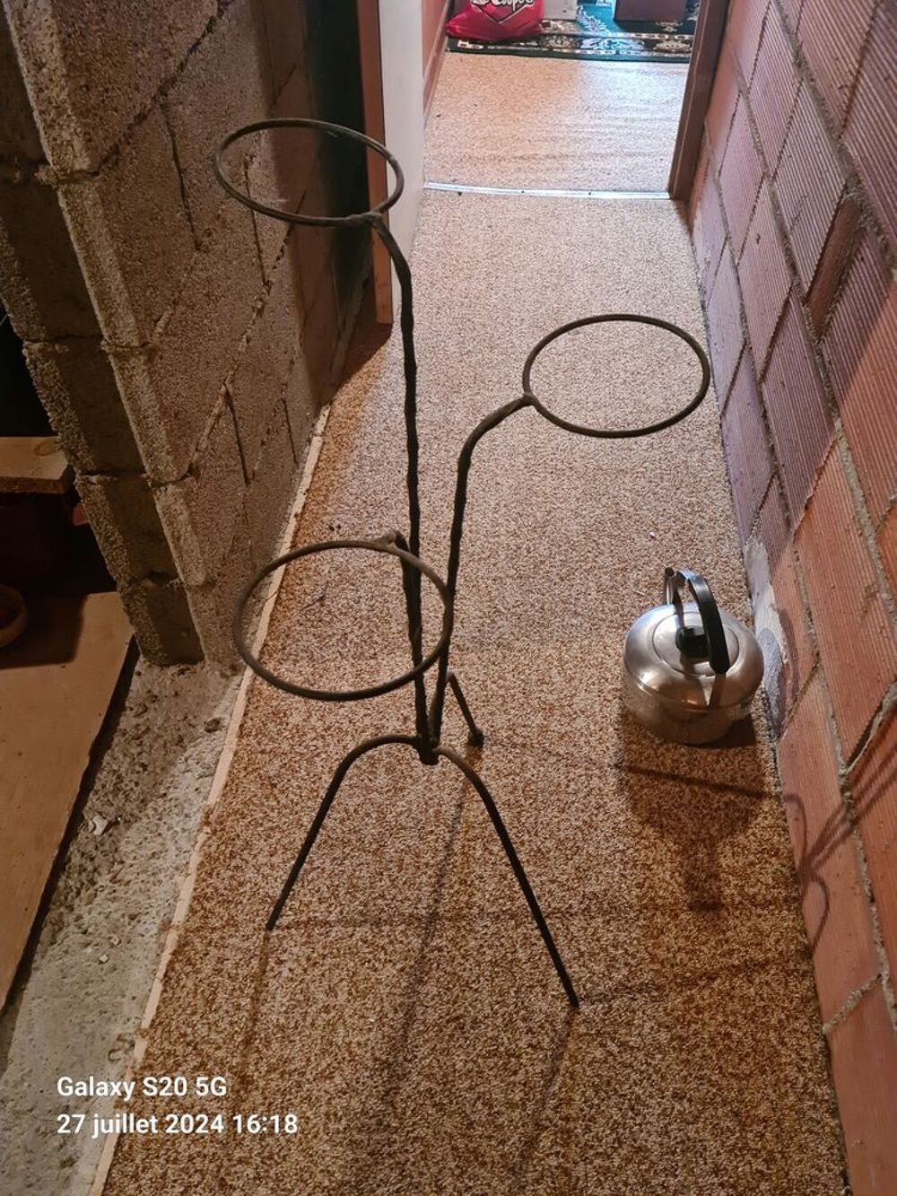 Porte plantes en fer forg&eacute; Décoration