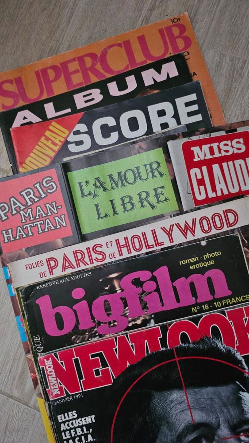 Magazines et Roman Photo vintage pour adultes 