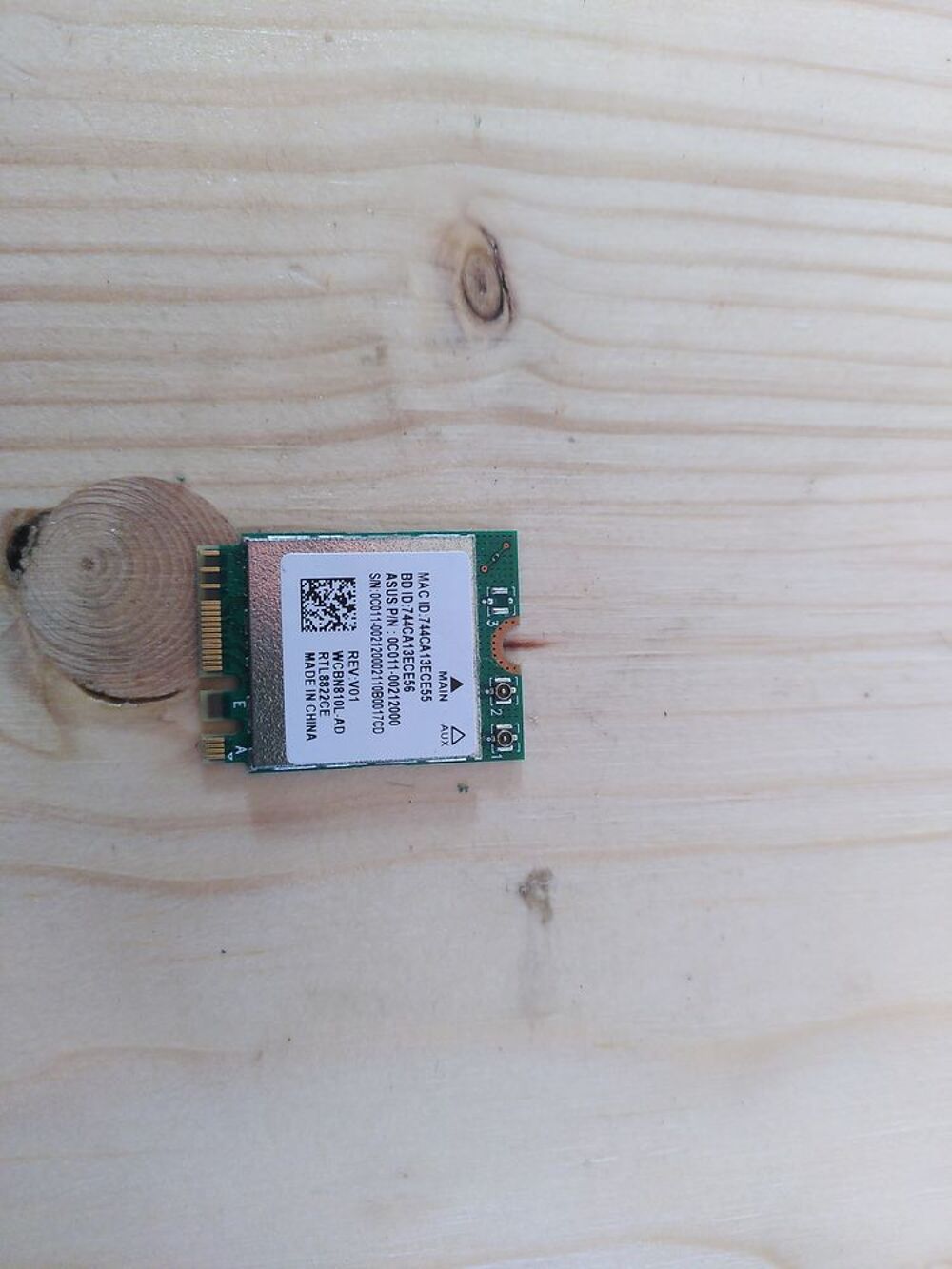 Carte Wi-Fi Bluetooth ASUS RTL8822CE M.2 2230 Matériel informatique