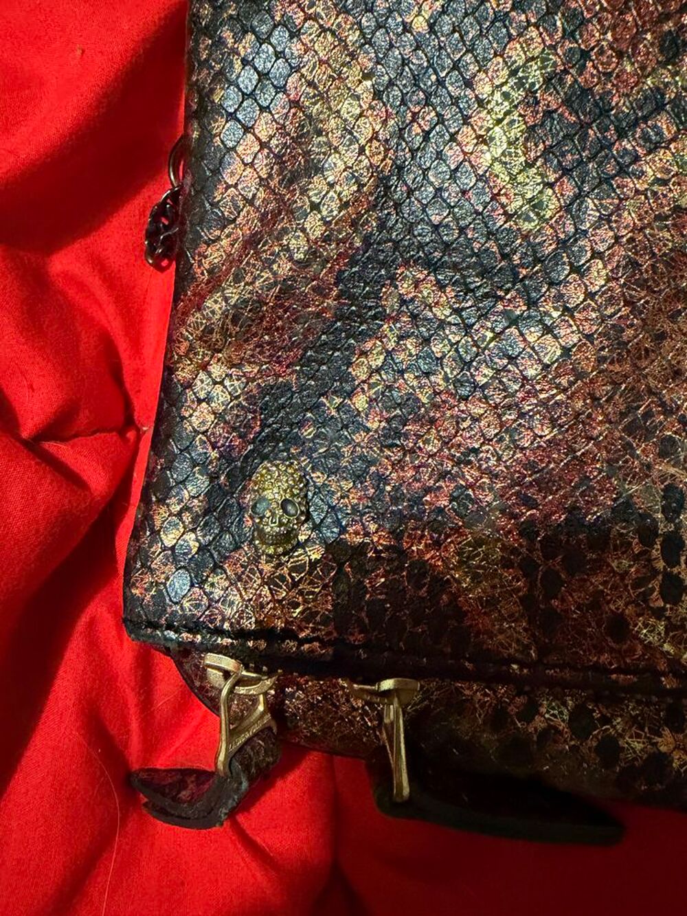 ?? Sac Bandouli&egrave;re Zadig &amp; Voltaire En Cuir Effet Python Maroquinerie