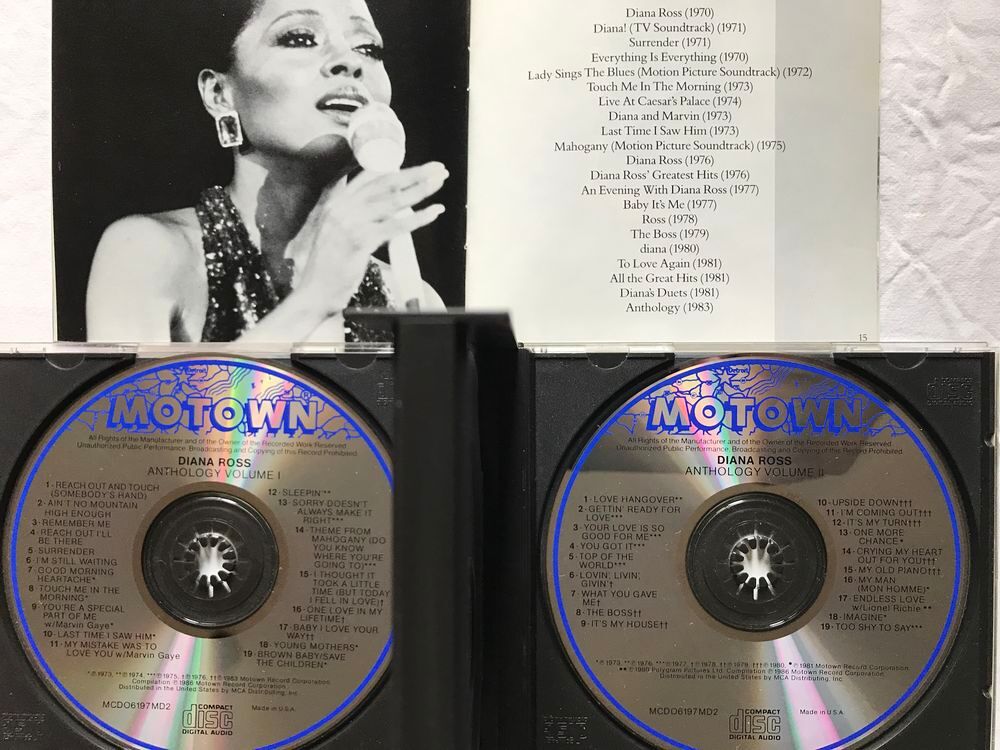 CD Diana Ross Anthology CD et vinyles