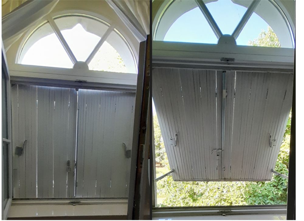 I double volet type persienne pliante et &agrave; projection Bricolage