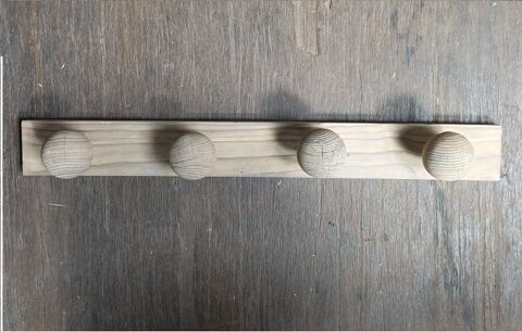 Porte manteaux patin 4 patres bois dco dp 0823440 ancien  25 Ploubazlanec (22)