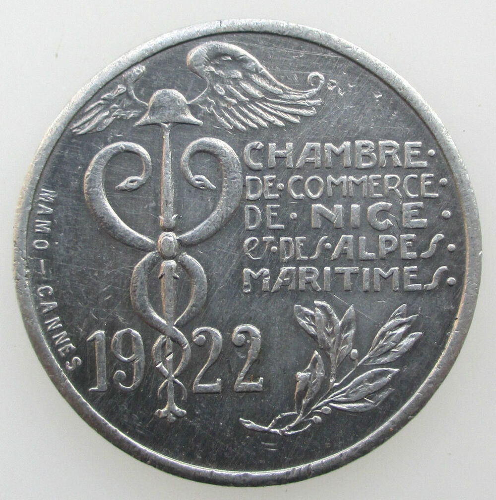 1922 Chambre de Commerce Nice 10 centimes 