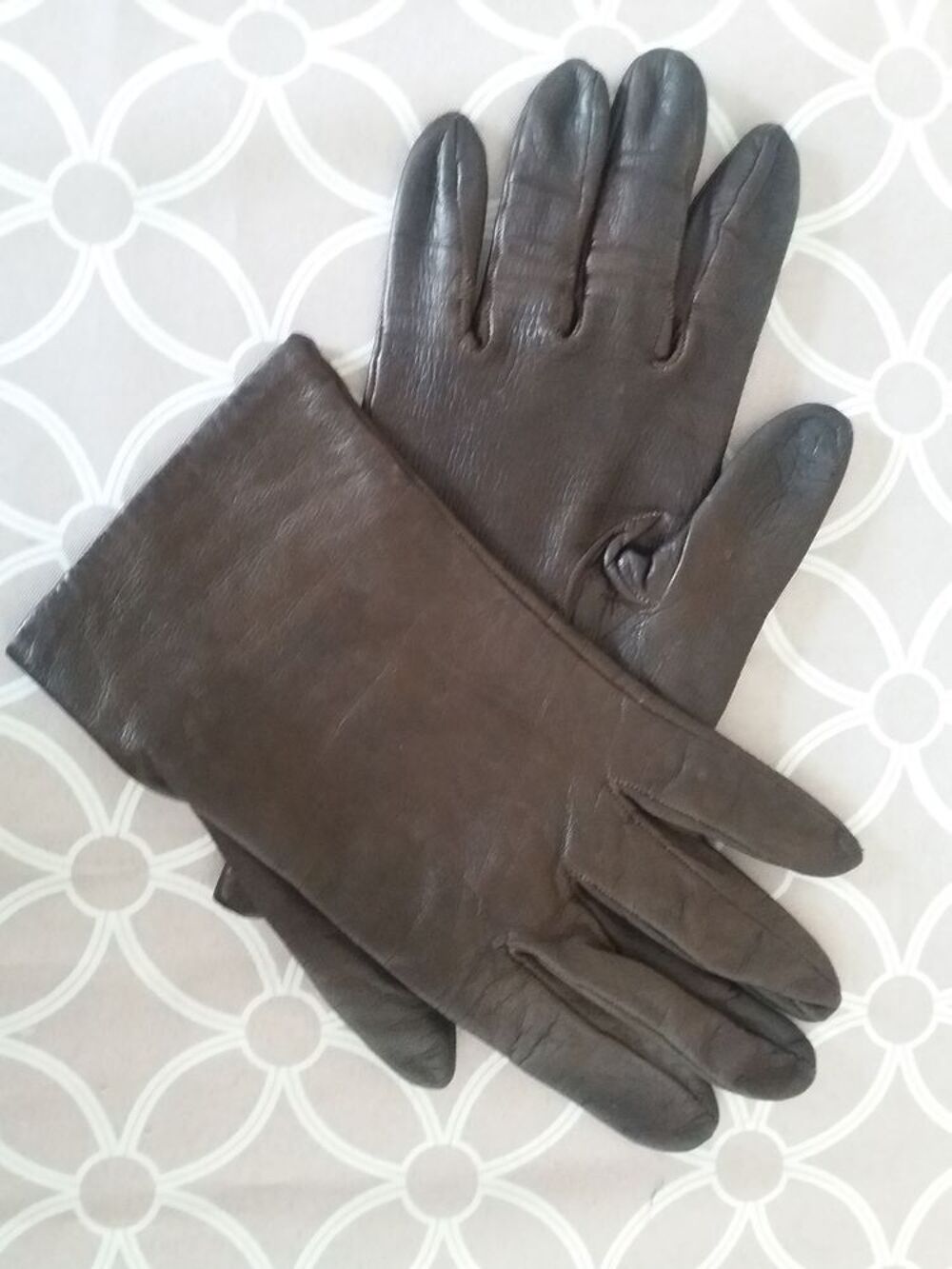 Lot de 2 paires de gants en cuir Maroquinerie