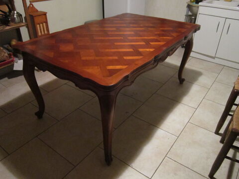 TABLE EN MERISIER MARQUETE 250 Le Blanc (36)