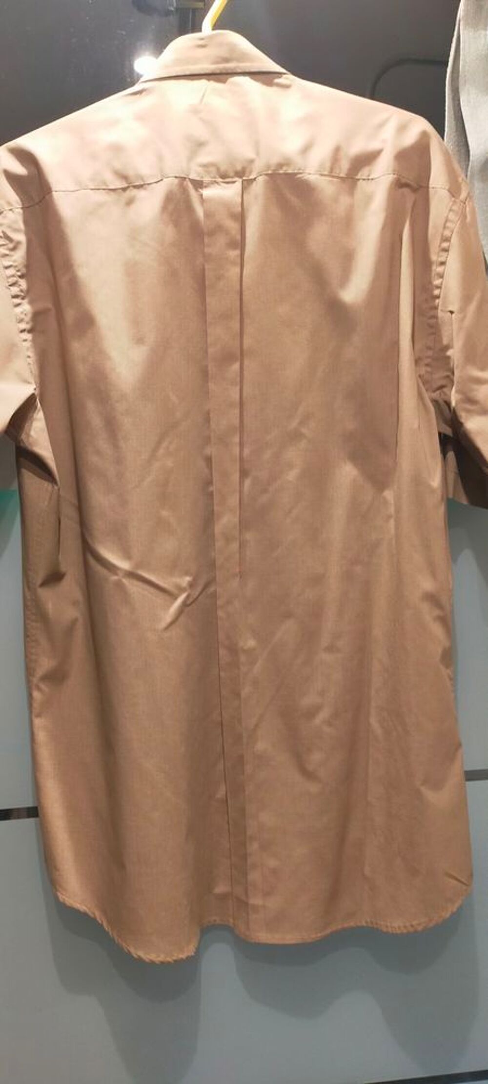 chemise Homme CANDA beige manches courtes - Taille M ? 39/4 Vêtements