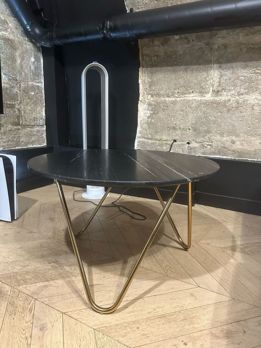 Superbe table basse marbre noir Maison du Monde Meubles