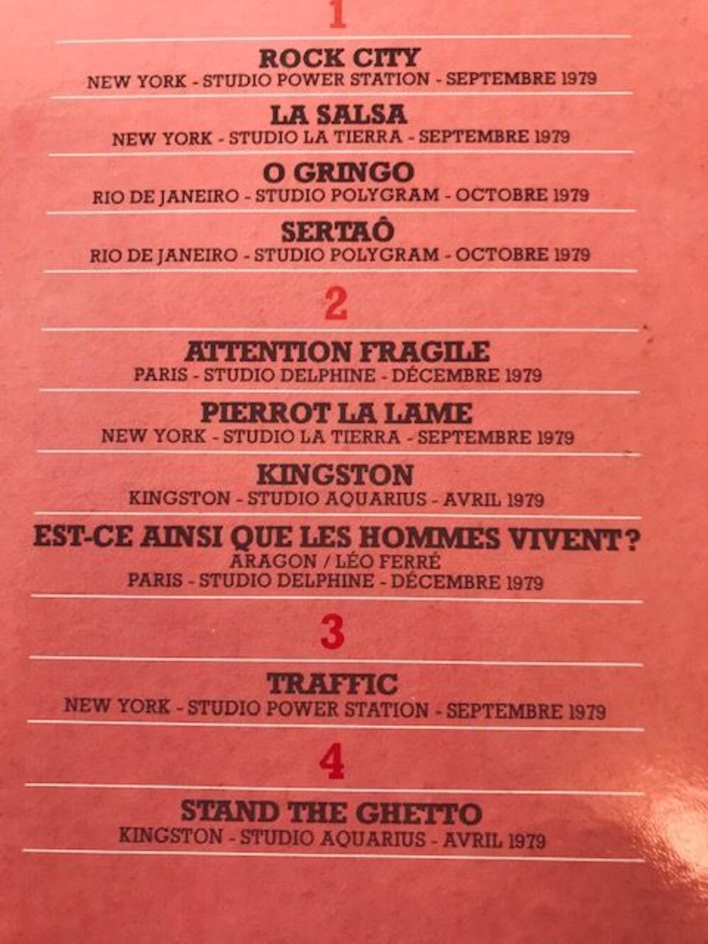 Vinyle 33 tours Bernard Lavilliers 
" O Gringo " 
CD et vinyles