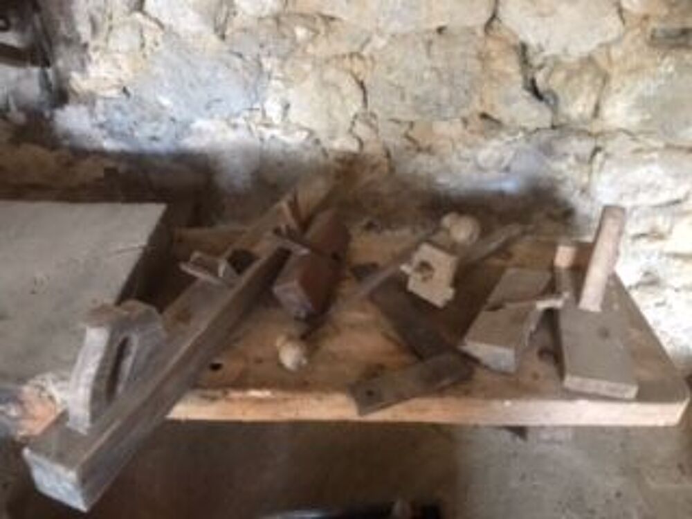 Lot d'outils de menuiserie ancien 